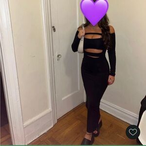ISO!! Black Off-Shoulder Cutout Dress